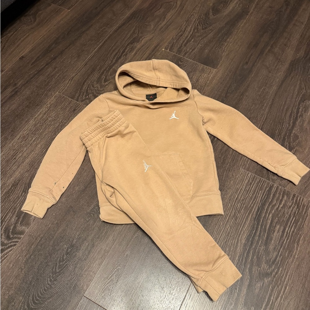 Jordan Tan Kids Hoodie & Jogger Set